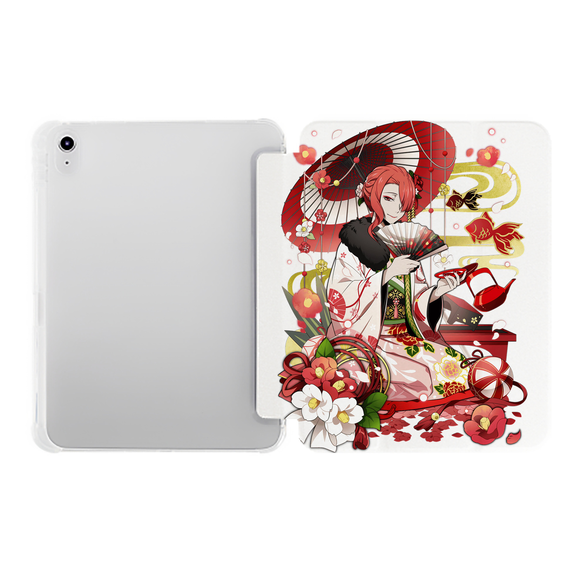 （画像用） 文豪ストレイドッグス Bungo Stray Dogs IPad ケース ペン収納付き 三つ折りスタンド PUレザー×シリコン 対応機種9.5/10.5/10.9インチ
